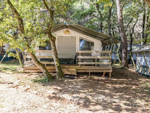 Tente en toile et en bois 5 personnes - Lanterna - Tente safari de luxe (6P)