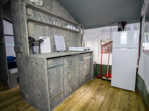 Tente en toile et en bois 5 personnes - Lanterna - Tente safari de luxe (6P)