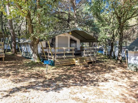 Tente en toile et en bois 5 personnes - Lanterna - Tente safari de luxe (6P)