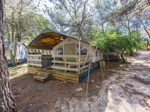 Tente en toile et en bois 5 personnes - Lanterna - Tente Safari de luxe (5P)