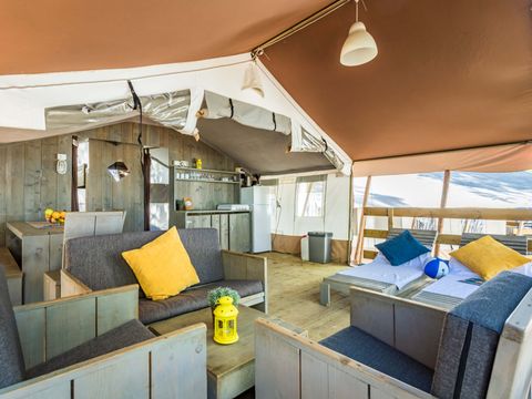 Tente en toile et en bois 5 personnes - Lanterna - Tente Safari de luxe (5P)