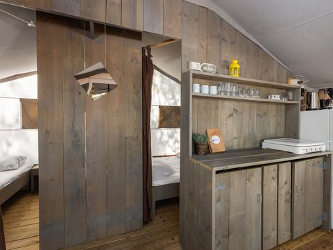 Tente en toile et en bois 5 personnes - Lanterna - Tente Safari de luxe (5P)