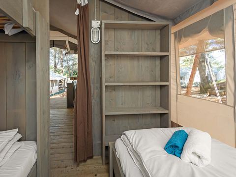 Tente en toile et en bois 5 personnes - Lanterna - Tente Safari de luxe (5P)