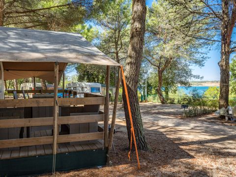 Tente en toile et en bois 5 personnes - Lanterna - Tente Safari de luxe (5P)