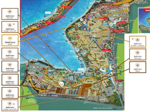 TENTE TOILE ET BOIS 5 personnes - Lanterna - Tente Safari Confort