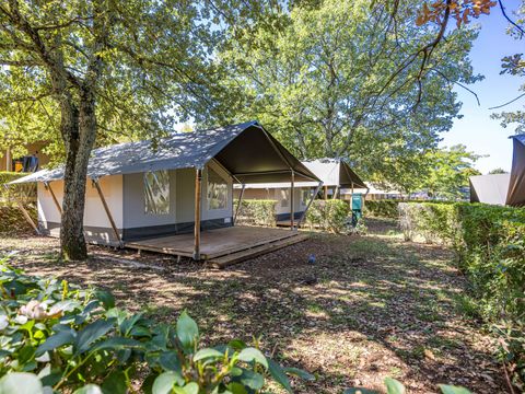 Tente en toile et en bois 5 personnes - Lanterna - Tente Safari Confort