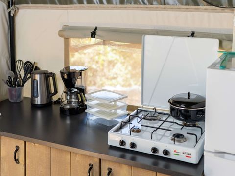 Tente en toile et en bois 5 personnes - Lanterna - Tente Safari Confort