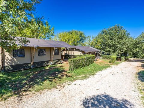 Tente en toile et en bois 5 personnes - Lanterna - Tente Safari Confort