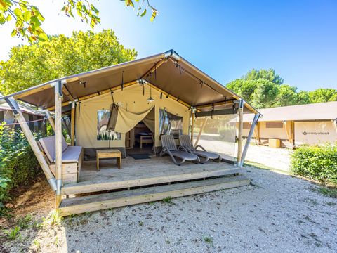 TENTE TOILE ET BOIS 5 personnes - Lanterna - Tente Safari Lodge + air conditionné (5P)
