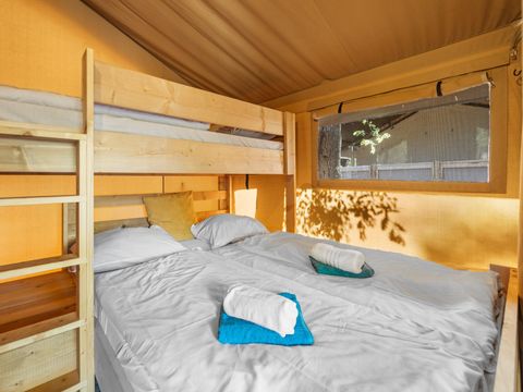 Tente en toile et en bois 5 personnes - Lanterna - Tente Safari Lodge + air conditionné (5P)