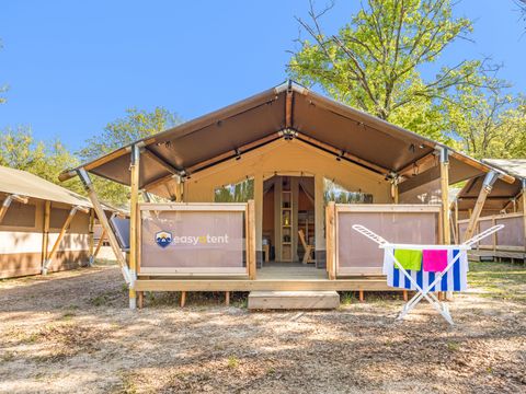 TENTE TOILE ET BOIS 5 personnes - Lanterna - Tente Safari Lodge + air conditionné (5P)