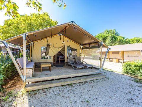 Tente en toile et en bois 5 personnes - Lanterna - Tente Safari Lodge + air conditionné (5P)