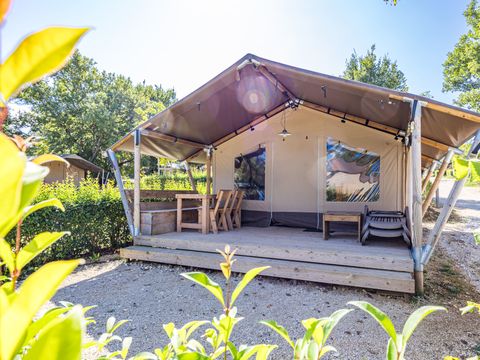 TENTE TOILE ET BOIS 5 personnes - Lanterna - Tente Safari Lodge + air conditionné (5P)