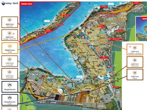 TENTE TOILE ET BOIS 5 personnes - Tente safari Sorella + sanitaires + climatisation (6P)