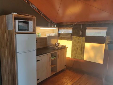 TENTE TOILE ET BOIS 5 personnes - Lanterna - Tente Safari Relax