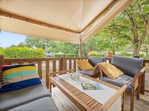 TENTE TOILE ET BOIS 5 personnes - Lanterna - Tente Safari Relax