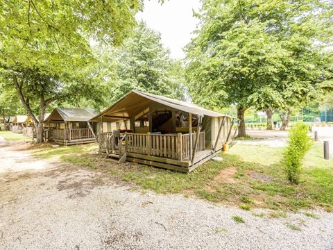 TENTE TOILE ET BOIS 5 personnes - Lanterna - Tente Safari Relax