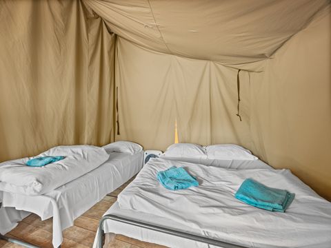 TENTE TOILE ET BOIS 5 personnes - Lanterna - Tente safari Harmony