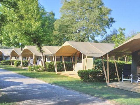 TENTE TOILE ET BOIS 5 personnes - Lanterna - Tente safari Harmony