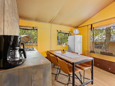 Tente en toile et en bois 5 personnes - Safari tent Lodge