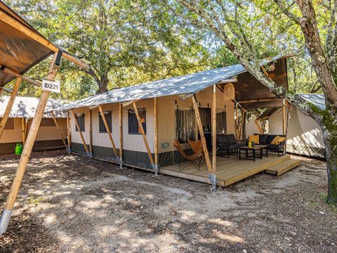 Tente en toile et en bois 5 personnes - Safari tent Lodge