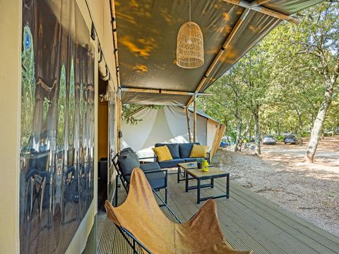 Tente en toile et en bois 5 personnes - Safari tent Lodge