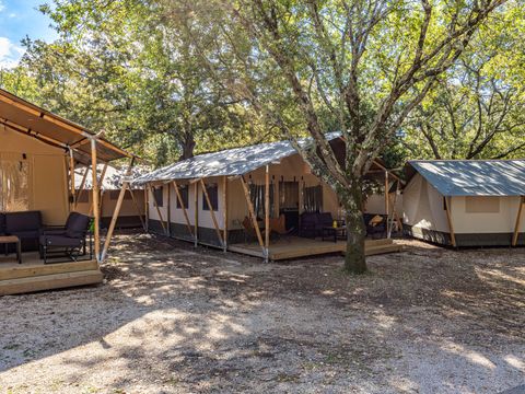Tente en toile et en bois 5 personnes - Safari tent Lodge