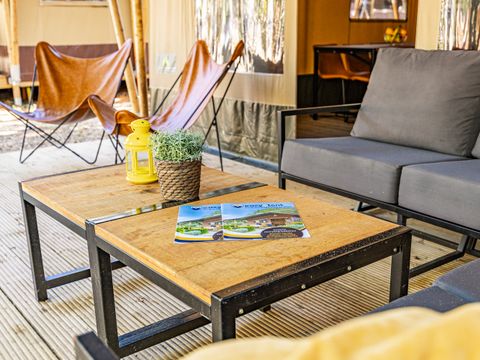 Tente en toile et en bois 5 personnes - Safari tent Lodge