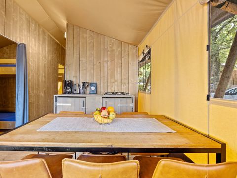 Tente en toile et en bois 5 personnes - Safari tent Lodge