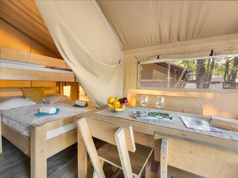 Tente en toile et en bois 5 personnes - Safari tent Lodge