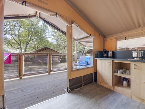 TENTE TOILE ET BOIS 5 personnes - Safari tent Lodge