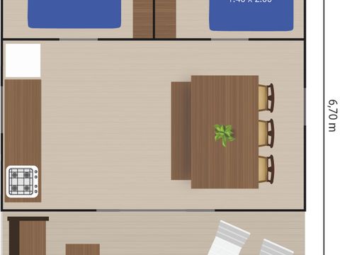 TENTE TOILE ET BOIS 5 personnes - Safari tent Lodge