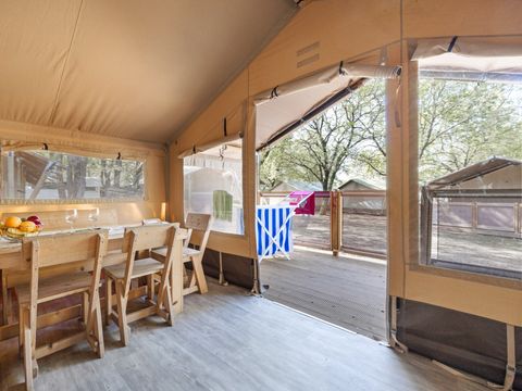 Tente en toile et en bois 5 personnes - Safari tent Lodge