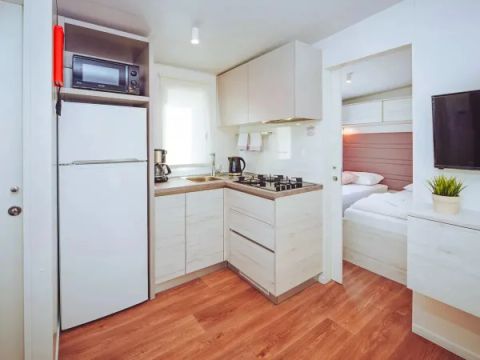 MOBILHOME 6 personnes - Mobile home 6 personnes - Comfort Plus 3 chambres et 2 salles de bain Salon