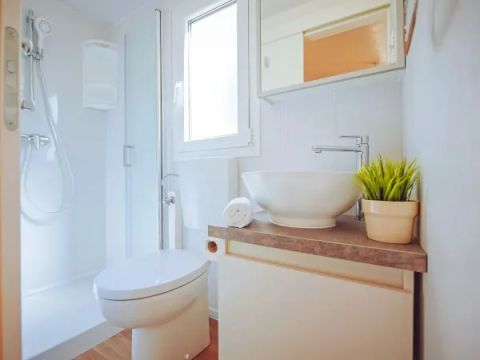 MOBILHOME 6 personnes - Mobile home 6 personnes - Comfort Plus 3 chambres et 2 salles de bain Salon