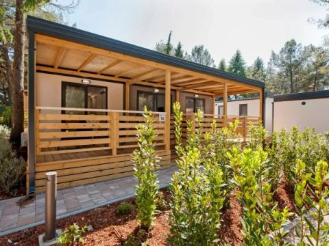 MOBILHOME 6 personnes - Mobile home 6 personnes - Comfort Plus 3 chambres et 2 salles de bain Salon