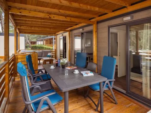 MOBILHOME 6 personnes - Mobile home 6 personnes - Comfort Plus 3 chambres et 2 salles de bain Salon