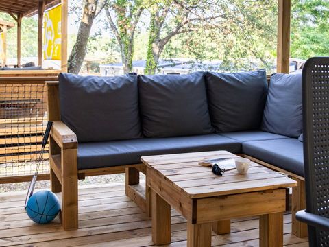 MOBILHOME 6 personnes - Premium | 3 Chambres | Capacité 6 personnes | Terrasse Lounge | 1 Salle de bain | Climatisation | TV