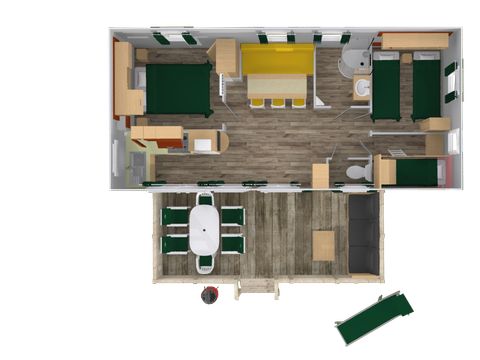MOBILHOME 7 personnes - Comfort Plus Relax 3 chambres avec lave-vaisselle