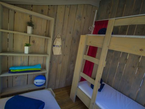 TENTE TOILE ET BOIS 4 personnes - Bijela Uvala - Tente safari + sanitaires