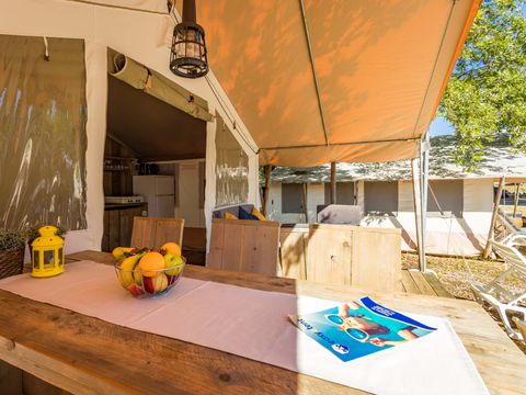 Tente en toile et en bois 4 personnes - Bijela Uvala - Tente Safari de luxe