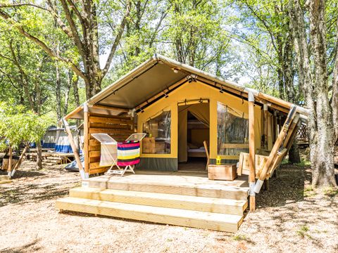 TENTE TOILE ET BOIS 4 personnes - Bijela Uvala - Tente Safari Cozy