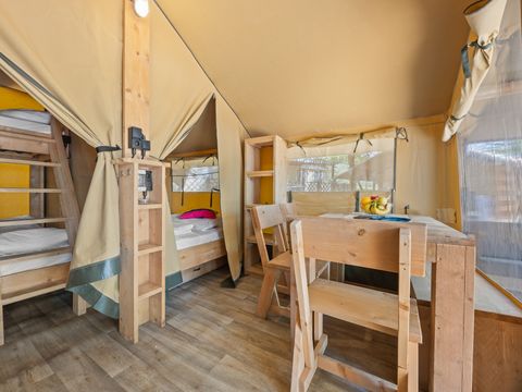 TENTE TOILE ET BOIS 4 personnes - Bijela Uvala - Tente Safari Cozy