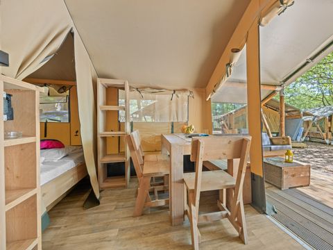 TENTE TOILE ET BOIS 4 personnes - Bijela Uvala - Tente Safari Cozy