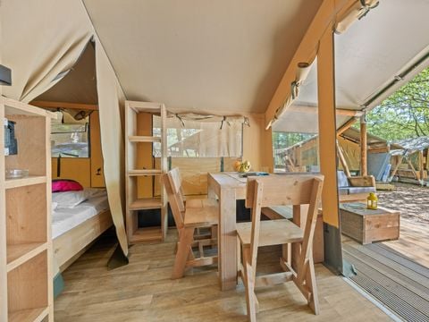 TENTE TOILE ET BOIS 4 personnes - Bijela Uvala - Tente Safari Cozy