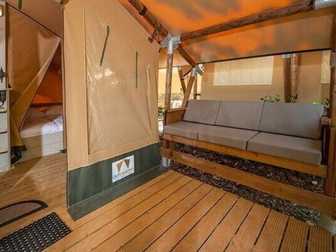 TENTE 5 personnes - Tente Super Lodge | 2 Chambres | Capacité 4-5 personnes | Petite Terrasse | Sans Salle de bain