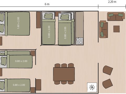 TENTE TOILE ET BOIS 4 personnes - Safari tent Lodge