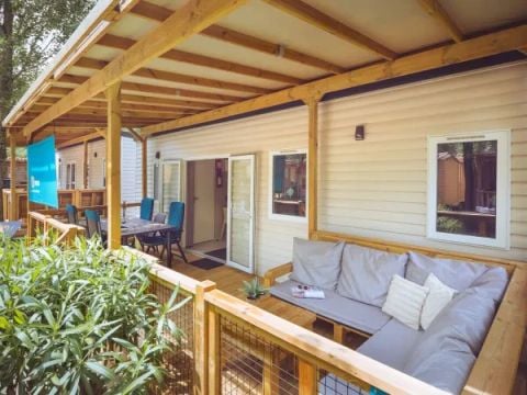 MOBILHOME 6 personnes - Premium 3 chambres 2 salles de bain Lounge