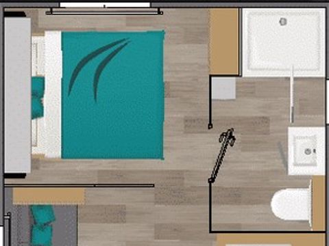 MOBILHOME 2 personnes - Mobil-home Confort 18m² 1 ch (2020) 2 pers
