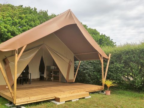 TENTE TOILE ET BOIS 5 personnes - Tente en toile et en bois 5 personnes